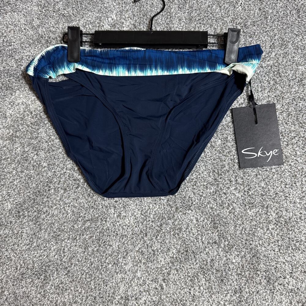 Skye Bikini Bottom Womens Size XL Tie Dye Waist Boho Chic Swimwear Beach Retro